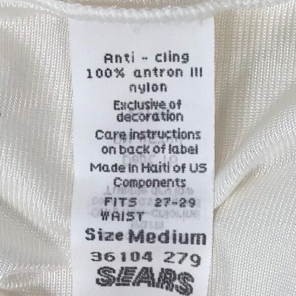 Vintage 90s White Coquette Cottagecore Angelcore Midi Lace Half Slip Skirt / M - Picture 6 of 6